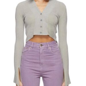 Jacquemus Grey Le Cardigan Velours Cardigan